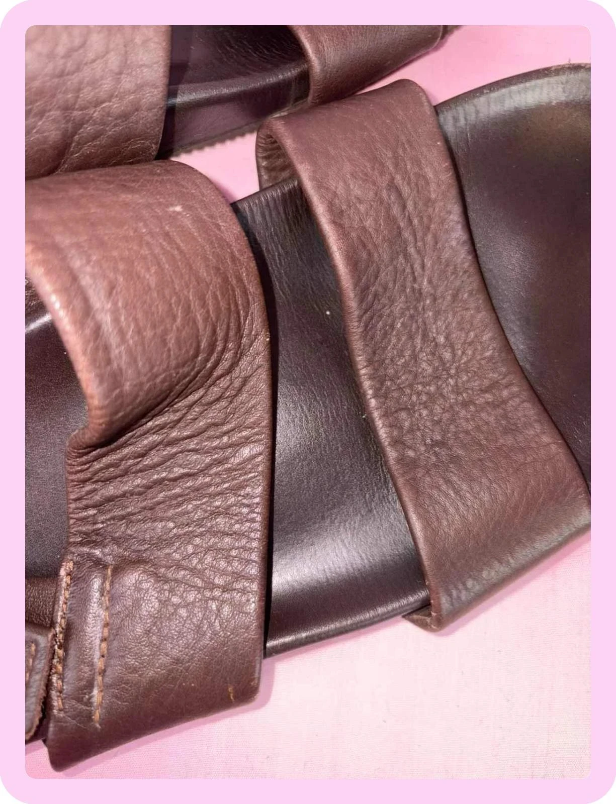 sandálias masculinas em couro marrom made in italy tamanho 42,5 – photo 9
